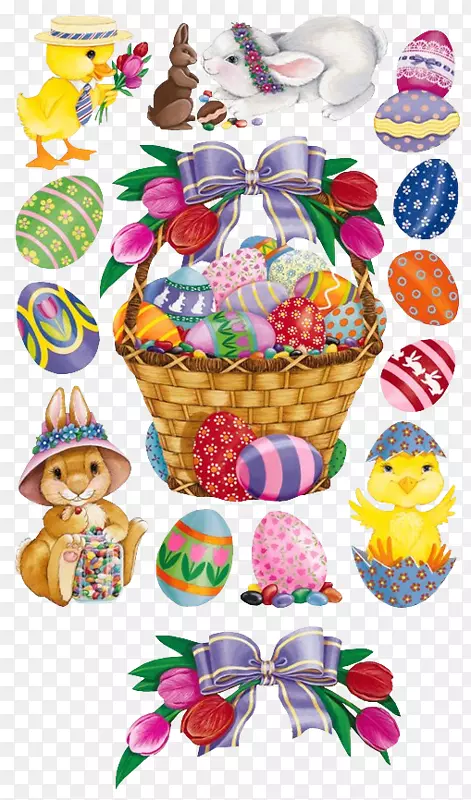 复活节兔子复活节蛋复活节篮子沃尔特迪斯尼的爷爷兔子复活节