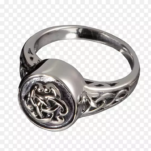 火葬戒指珠宝魅力和吊坠项链-戒指银