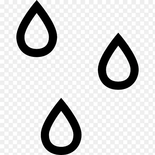 雨滴符号气象剪辑艺术-雨