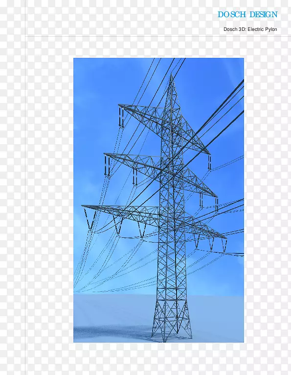输电塔电力工业电位差三维空间塔