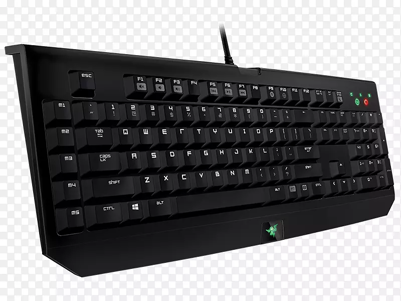 电脑键盘Razer BlackWidow色度游戏键盘Razer Inc.-黑寡妇