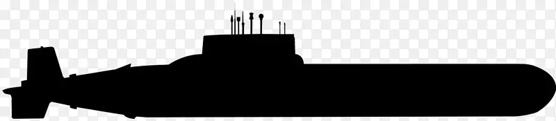 台风级潜艇剪影阿库拉级核潜艇-潜艇