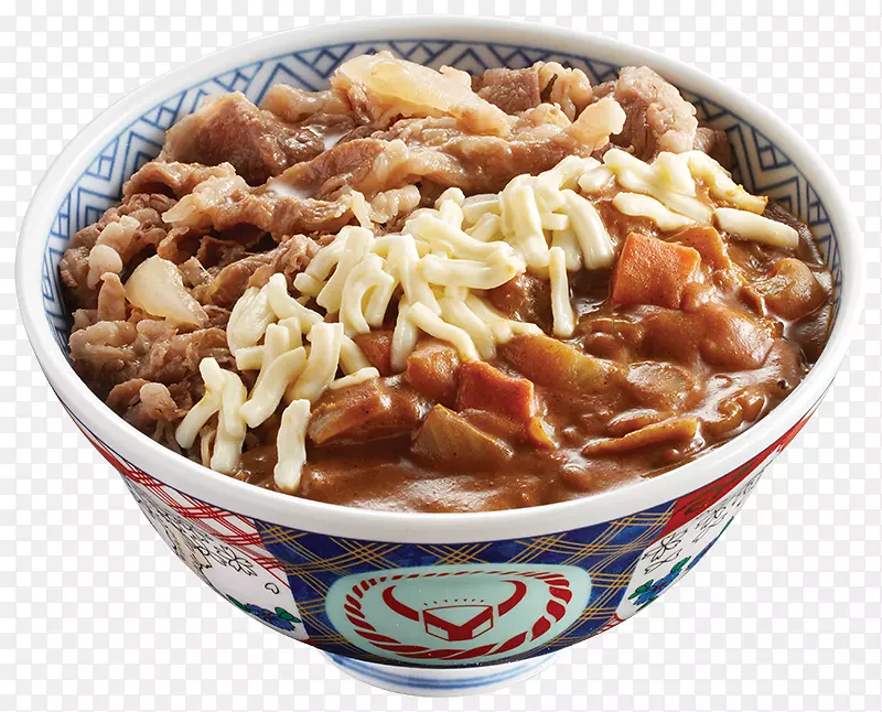 面条ūdon Yoshinoya lomi快餐-米饭和牛肉