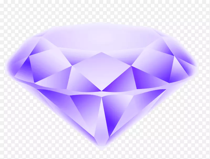 紫紫水晶-紫色插画