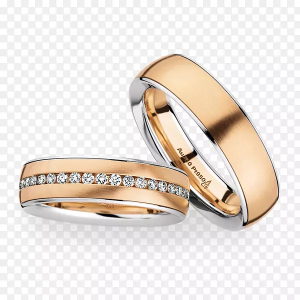 结婚戒指金订婚戒指白金结婚戒指