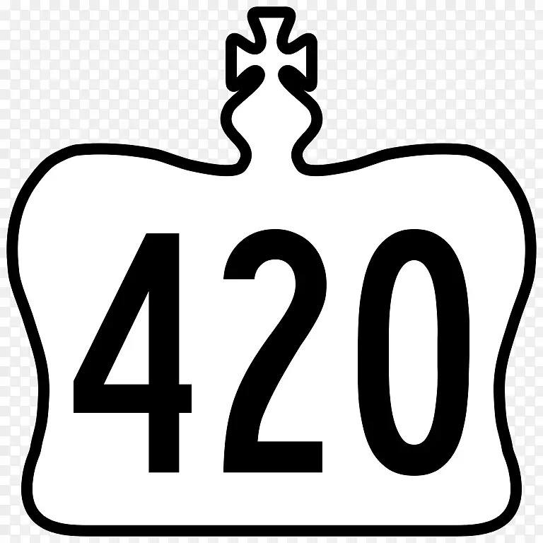 路径安大略高速公路4剪贴画-420