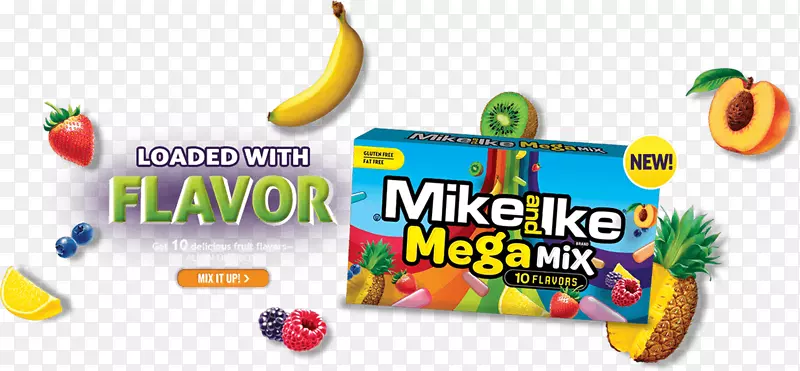 迈克和艾克水果糖果品牌素食-水果横幅