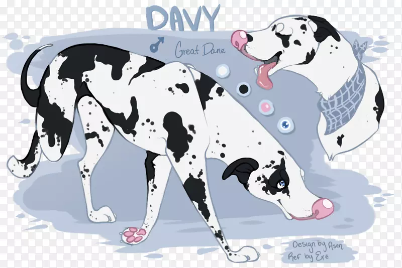 达尔马提亚狗大丹麦犬繁殖卡通-戴维琼斯