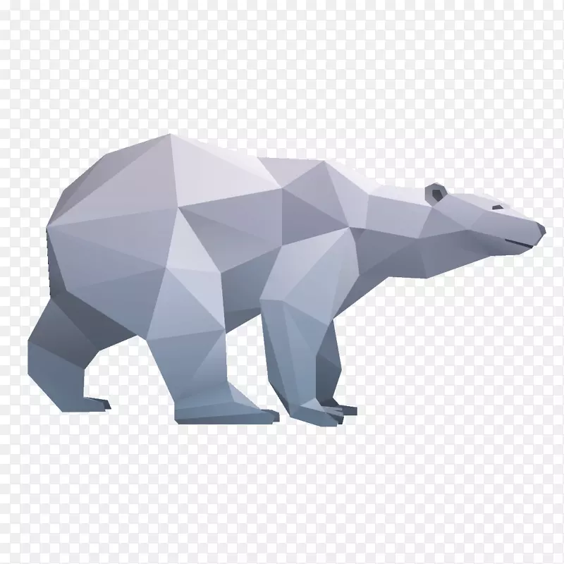 北极熊折纸阿夫托马里阿佛瑟维斯在庸俗。-熊