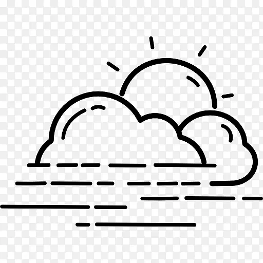 云计算机图标雨夹艺术-云