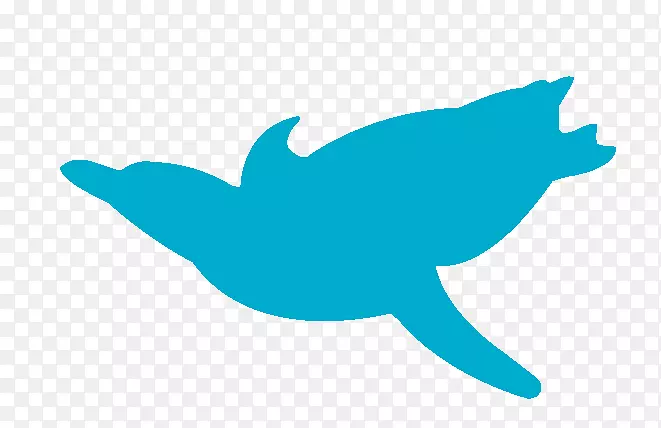 海豚轮廓线喙夹艺术-企鹅游泳