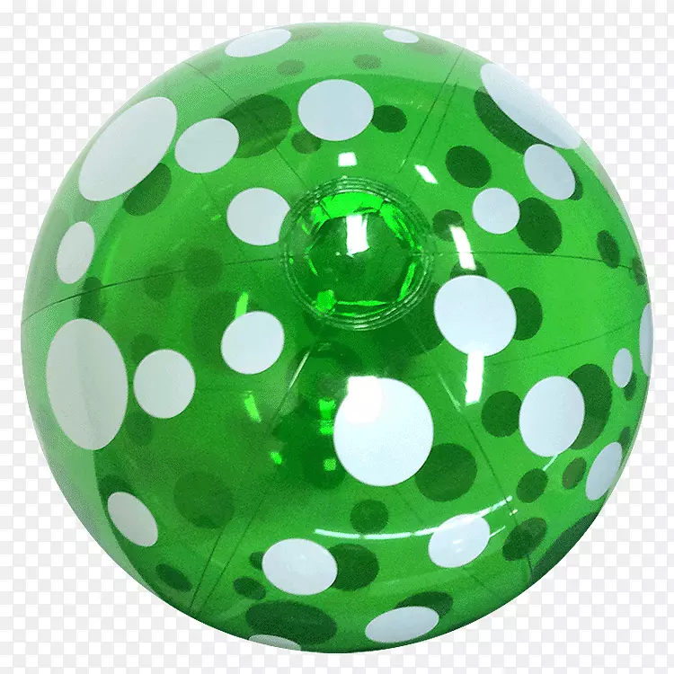 沙滩球绿圆点英寸绿色圆点