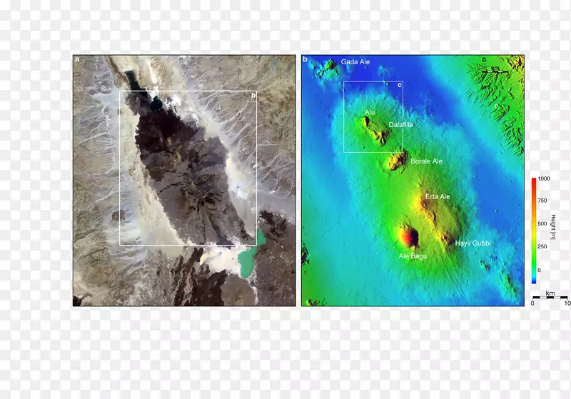 达那基尔塔坳陷二塔号航天飞机雷达地形任务裂谷地质