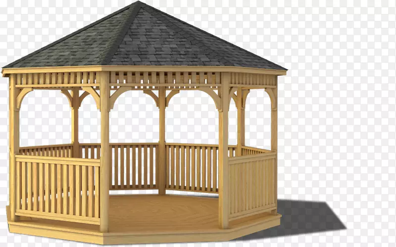 凉亭屋顶木棚-凉亭