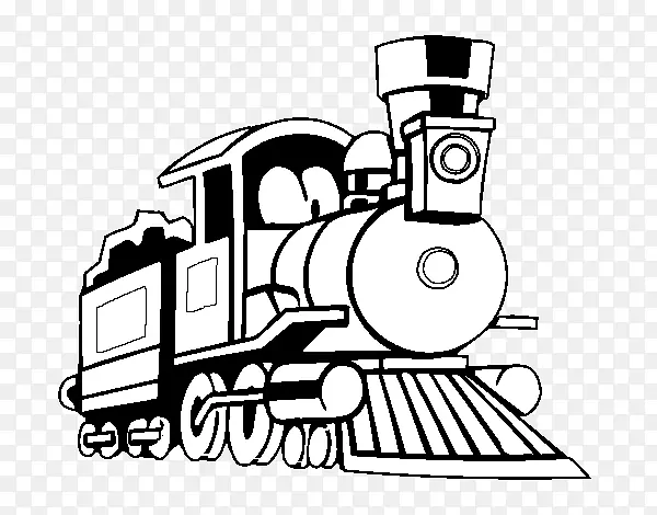铁路运输蒸汽机车着色书图列
