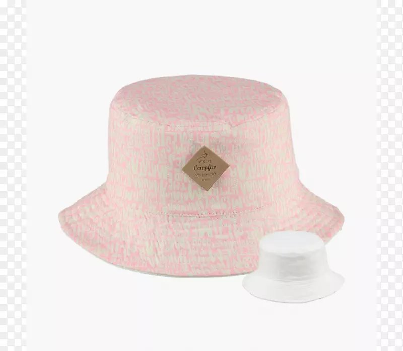 粉红童装白帽