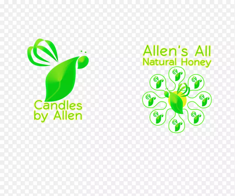 标识图形设计品牌-蜜蜂和蜂蜜标签