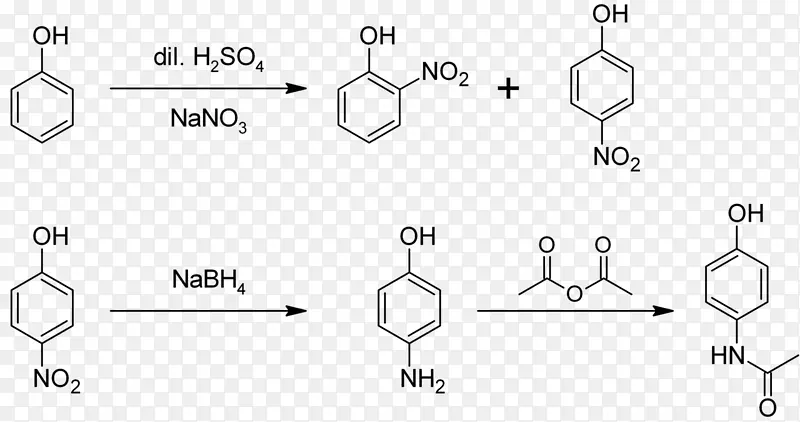 苯胺类化合物4-氨基酚醋氨酚对苯二胺对乙酰氨基酚的化学研究