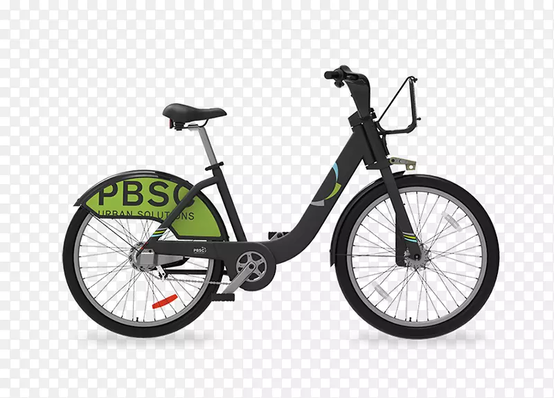 自行车共享系统城市自行车电动自行车混合自行车-自行车顶