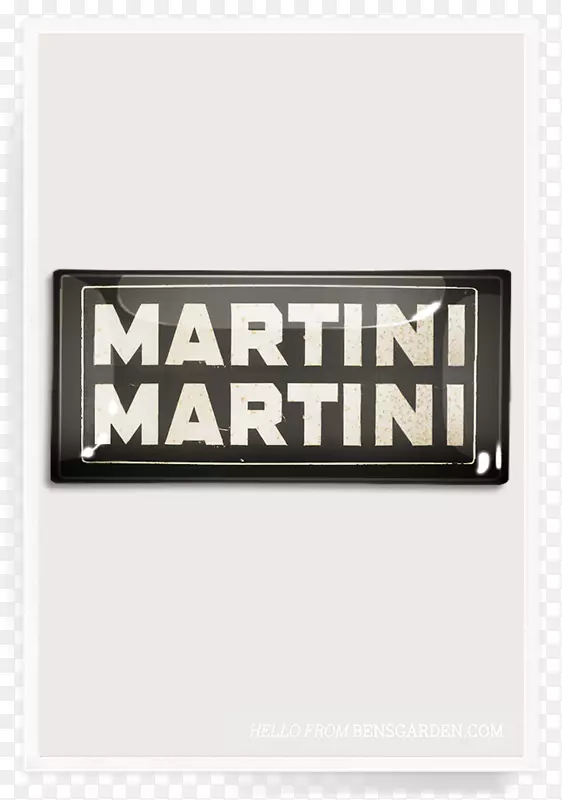 本花园马提尼品牌长方形-玛格丽塔玻璃
