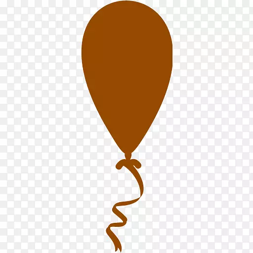 气球电脑图标棕色剪贴画的阴影.气球