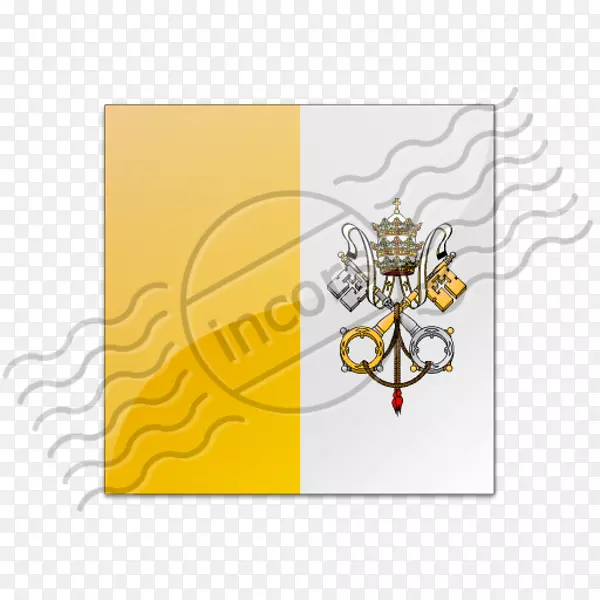罗马教廷长方形字体旗梵蒂冈
