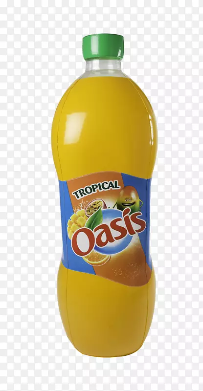 橙汁软饮料汽水绿洲瓶