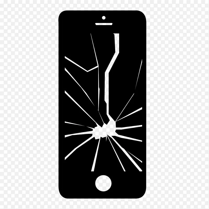 iphone 5苹果iphone 8加上iphone 6s加上徽标破裂的屏幕
