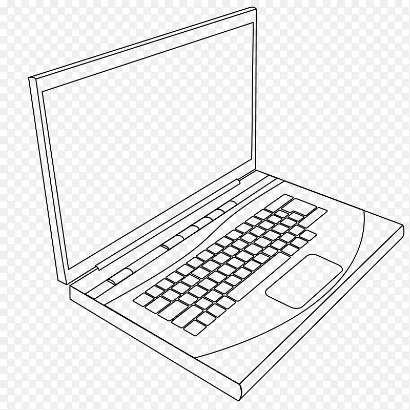 笔记本电脑键盘线艺术绘图夹艺术笔记本电脑