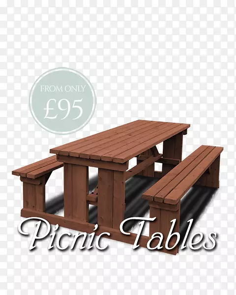 野餐桌长凳花园家具野餐桌