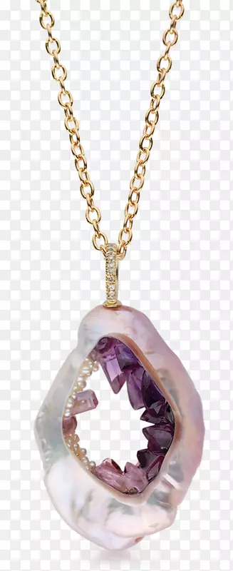 紫水晶项链-紫色项链