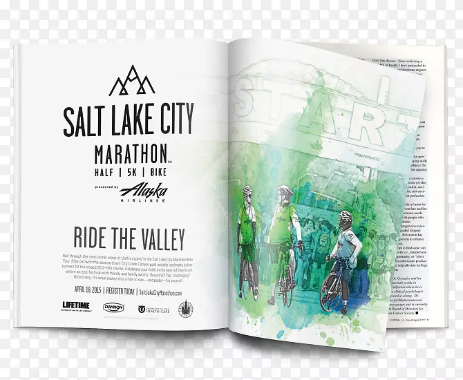 盐湖城马拉松广告平面设计品牌杂志广告
