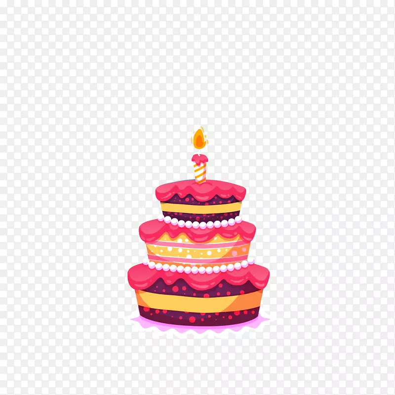 生日蛋糕托剪贴画-蛋糕