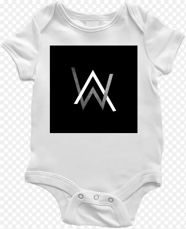 婴儿及幼童一件t恤连帽衫体装婴儿阿兰沃克