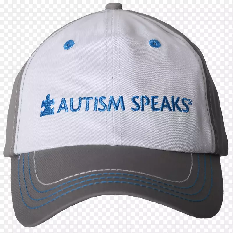 孤独症讲世界自闭症意识日棒球帽مبادرةالإنارةالزرقاء-自闭症自言自语