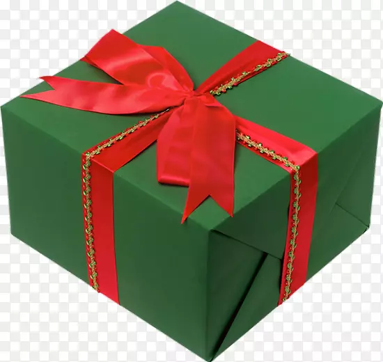 礼品盒红色绿色礼品