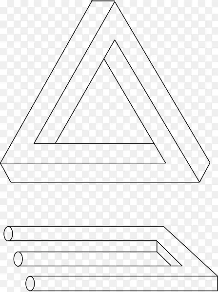 彭罗斯三角不可能物体不可能三叉戟绘制错觉-物体\综述