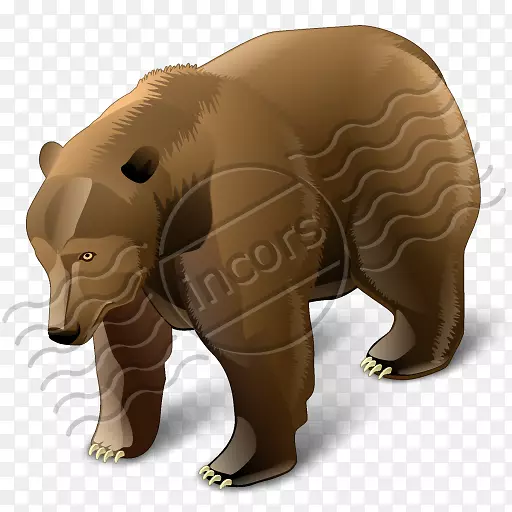 灰熊电脑图标-熊