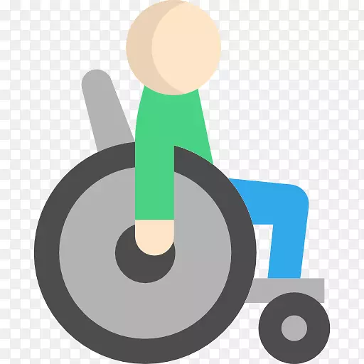 残疾电脑图标-健康护理-残疾