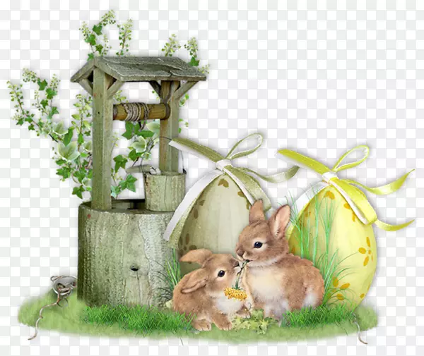 复活节兔子，家庭用兔子，复活节彩蛋，leporid-复活节