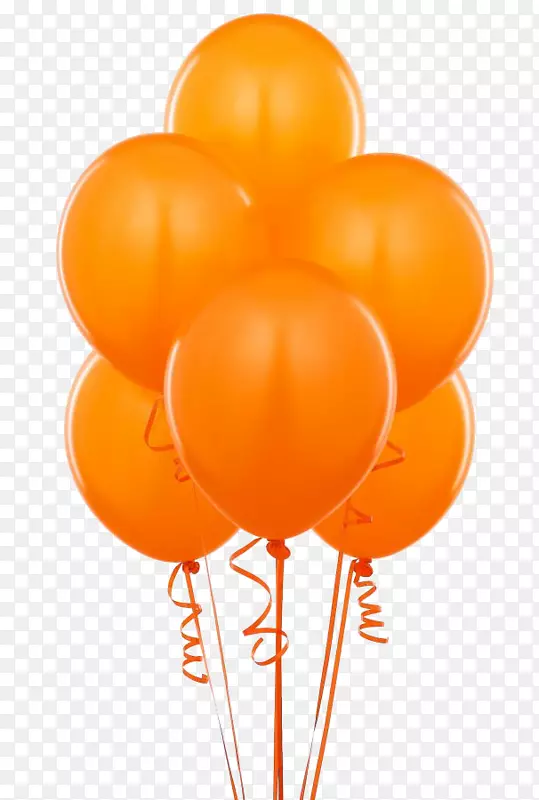 气球橙色生日亚马逊网站剪贴画-气球