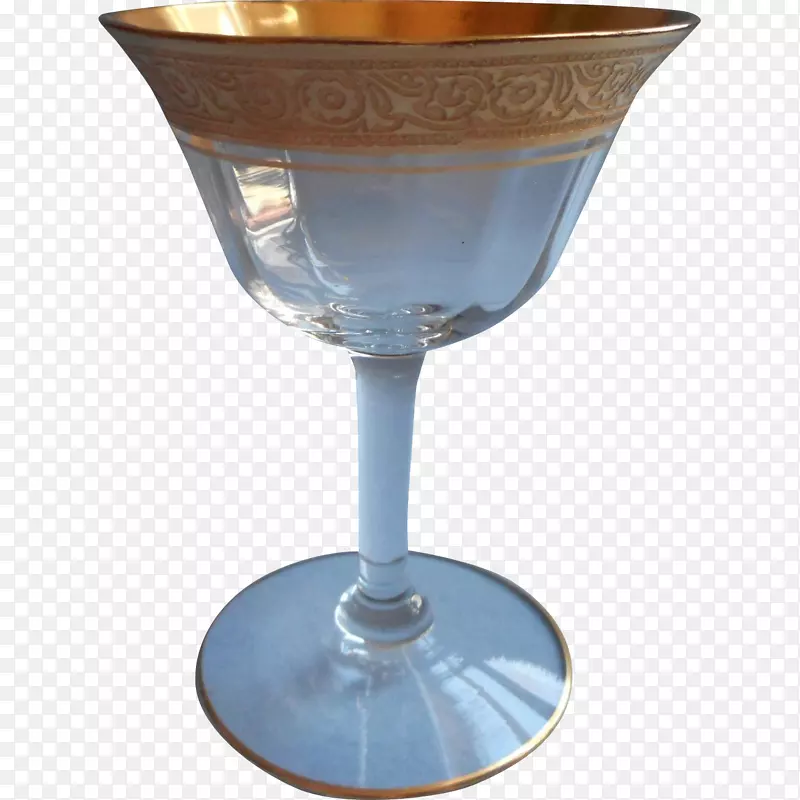 酒杯马提尼香槟杯钴蓝玻璃