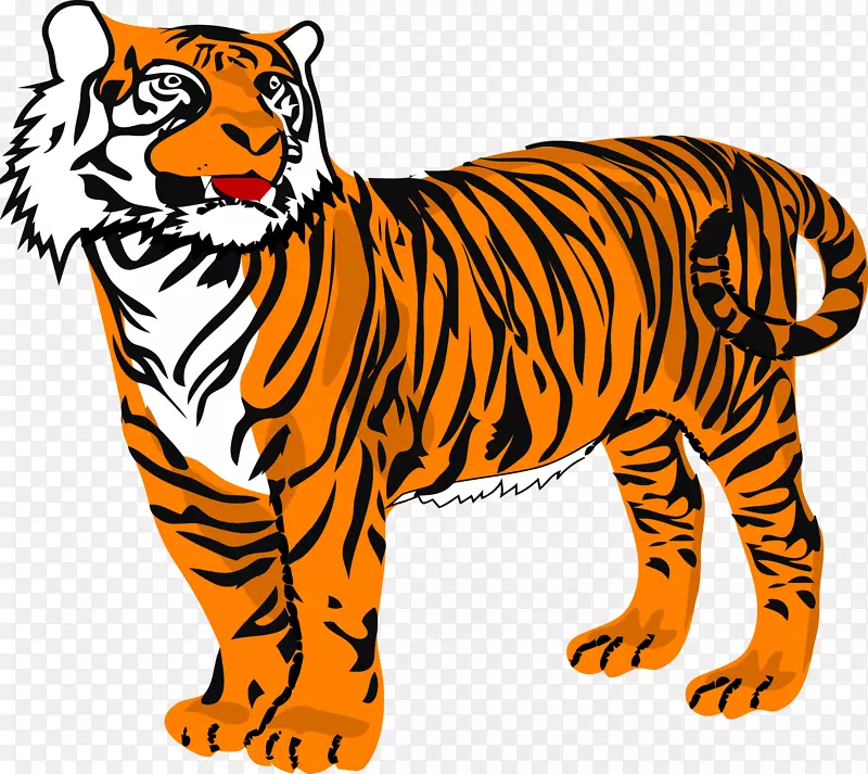 克莱姆森大学白虎剪贴画-老虎3D