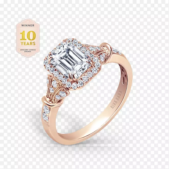 订婚戒指钻石切割结婚戒指