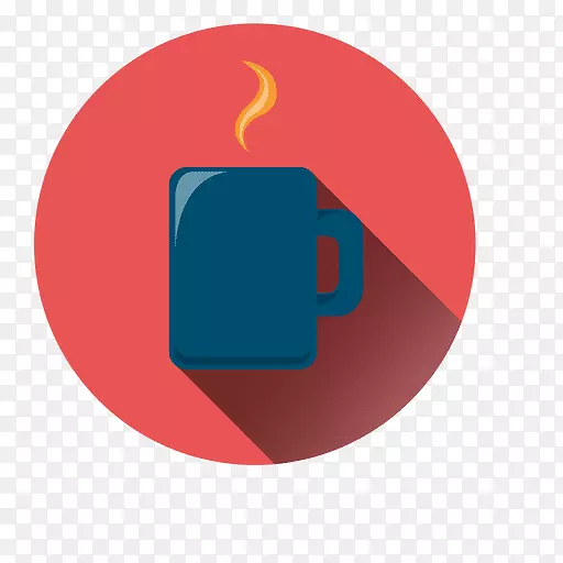 咖啡电脑图标杯标志-咖啡