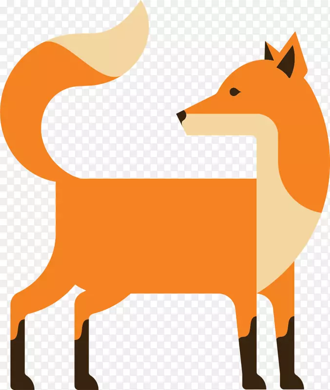红狐先生狐狸剪贴画-狐狸