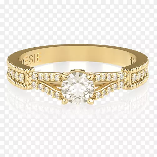 结婚戒指手镯银钻石结婚戒指