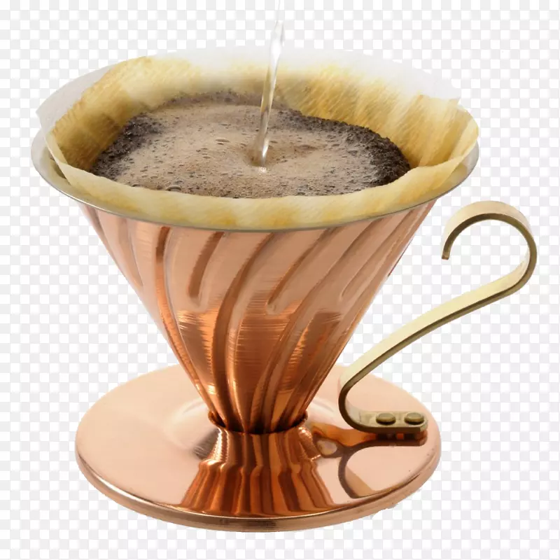 咖啡滤纸hario v 60 02铜滴头咖啡壶kupfer版vdpc-02cp-咖啡