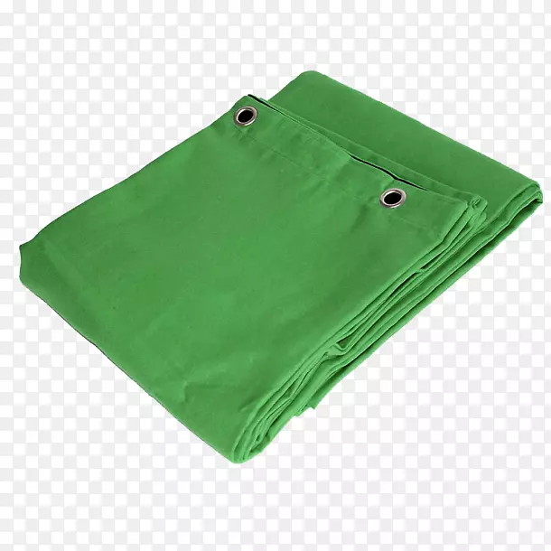 彩色关键防水布纺织品水彩画虚拟工作室-绿色屏幕