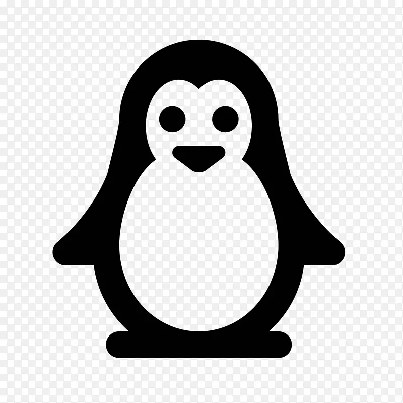 帝企鹅鸟电脑图标剪贴画-圣诞企鹅